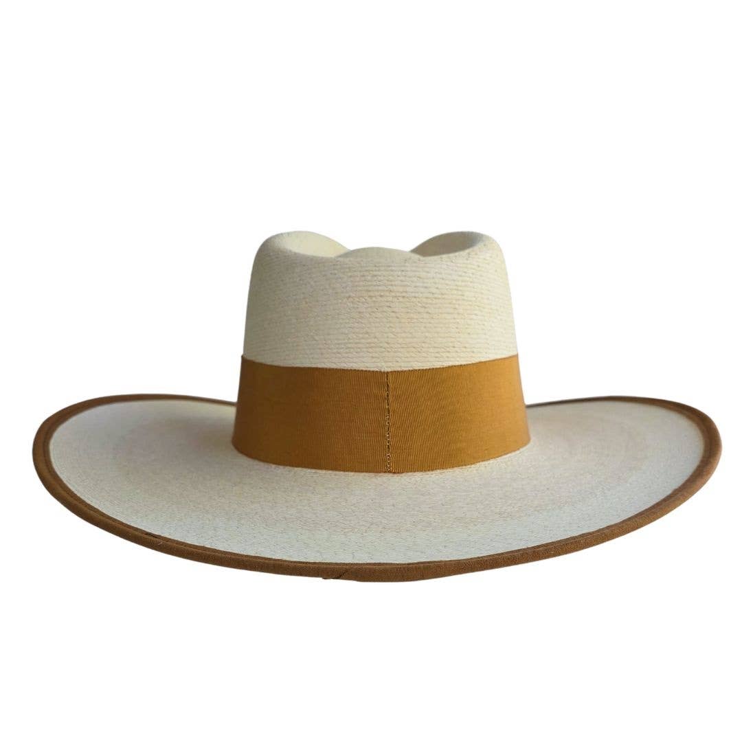 Fia Straw Western Crown Hat