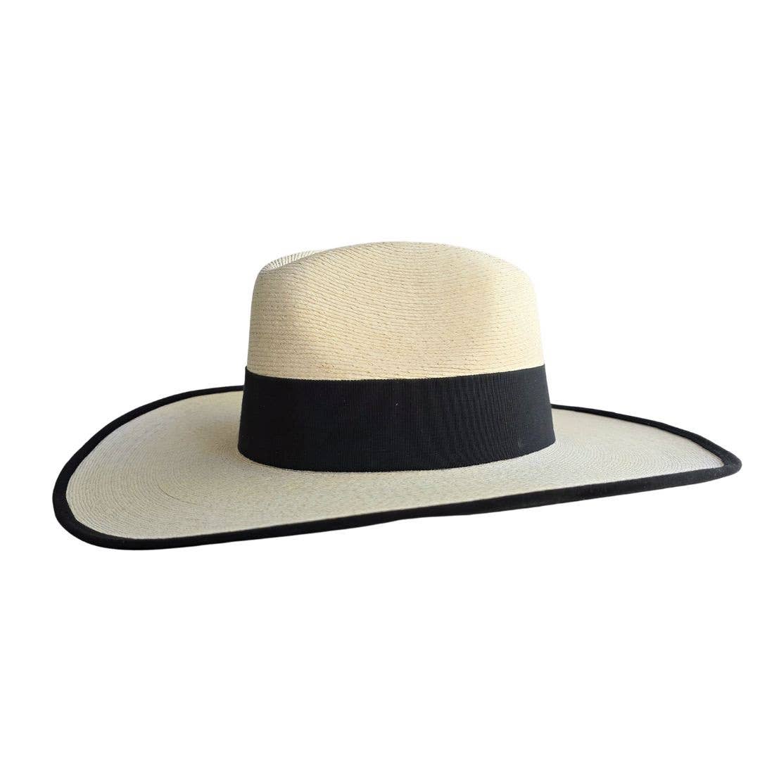 Camélia Straw Western Crown Hat