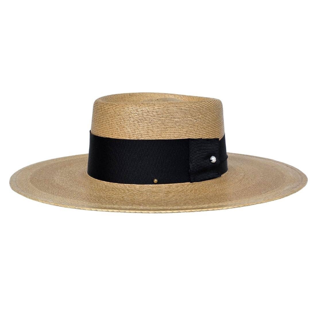 Reiko Straw Telescope Crown Hat