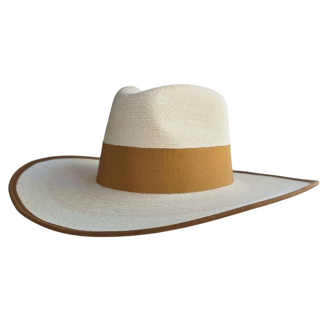 Fia Straw Western Crown Hat