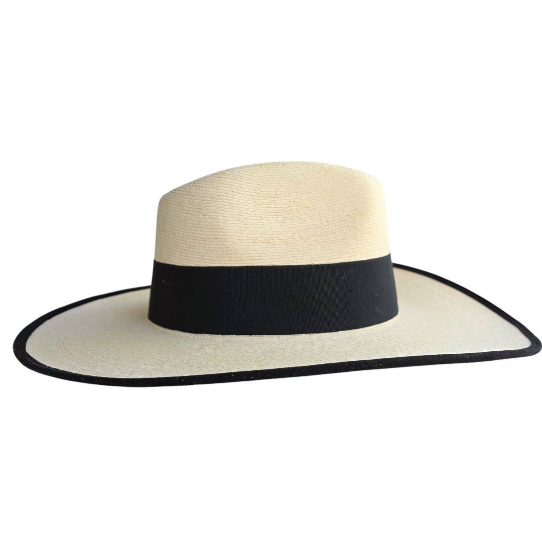 Camélia Straw Western Crown Hat