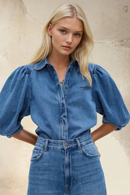 Anabelle Denim Blouse