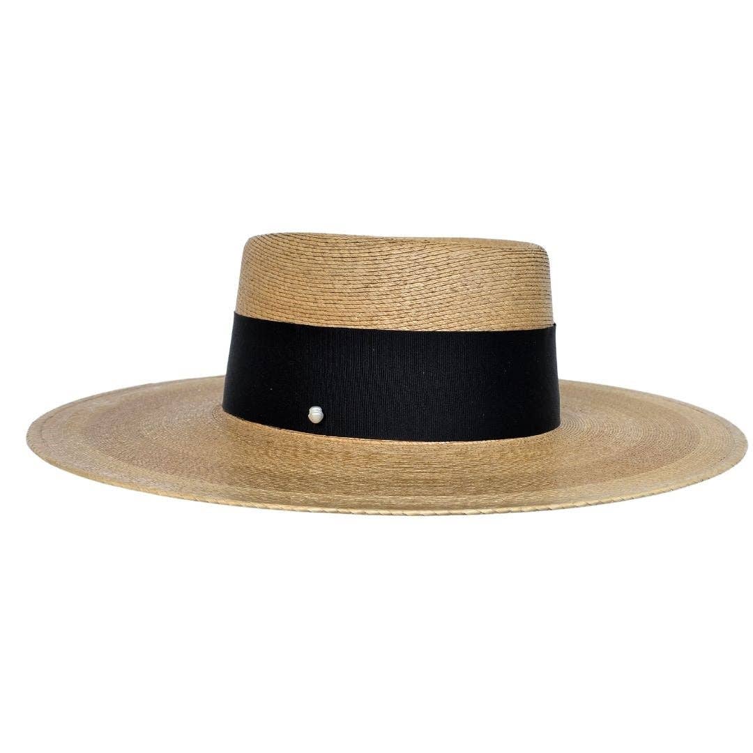 Reiko Straw Telescope Crown Hat