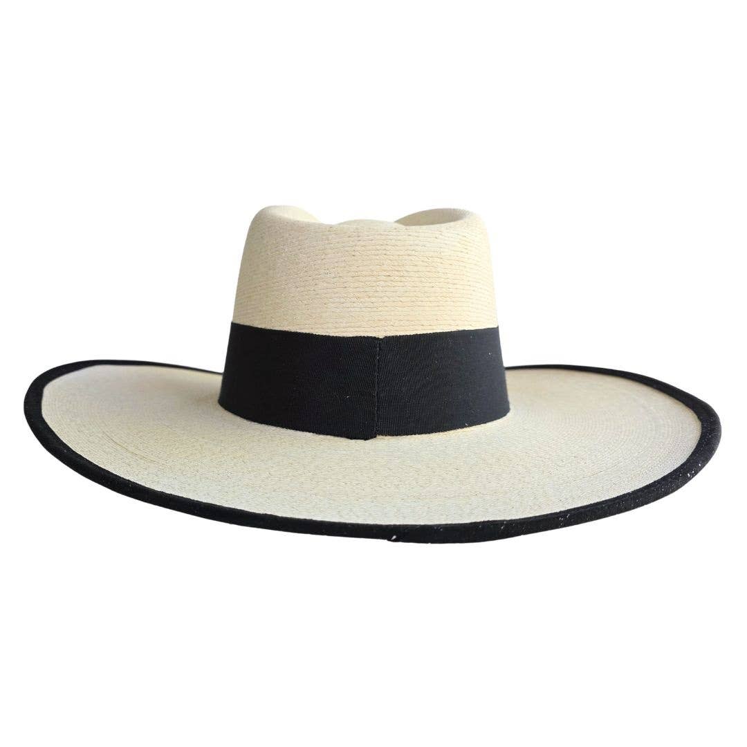 Camélia Straw Western Crown Hat